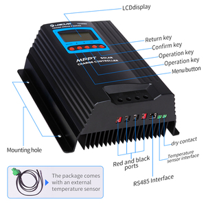 Contrôleur de charge <span class=keywords><strong>solaire</strong></span> MPPT 60A <span class=keywords><strong>12V</strong></span>/<span class=keywords><strong>24V</strong></span>/48V, puissance PV max. 3200W, WiFi, pour batteries scellées Gel AGM/Lithium, systèmes d'éclairage <span class=keywords><strong>solaire</strong></span> - Product Image 4