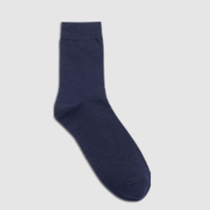 Chaussettes en coton pour hommes - Chaussettes habillées en tricot respirantes et épaisses ODM décontractées pour affaires avec motif uni - Uni MC029 - Product Image 3