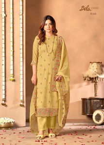 Beautiful Fashionable Latest Occasional Wear Good Quality <b>Crystal</b> Chiffon With Embroidery Salwar Suit Indian Supplier for Sale - Product Image 3