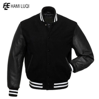 Vestes universitaires personnalisées avec patchs, polyester/coton, imperméables, respirantes, service OEM personnalisé, style HIGH STREET, pour hommes et femmes