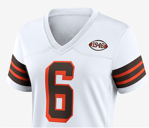 เสื้อเจอร์ซีย์เครื่องแบบอเมริกันฟุตบอลทุกขนาดมีผ้าฝ้าย/โพลีเอสเตอร์ตามสั่ง - Product Image 2
