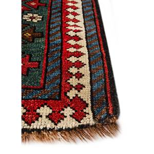 Alfombra Kilim de Lana Kiaan de Gran Tamaño, Anudada a Mano, con Patrón Geométrico Rojo y Naranja, para Entrada, Pasillo, Rectangular, Modelo Paem-1442, 9x12 - Product Image 4