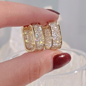 Nouveaux designs, pendentif personnalisé en or massif 14 carats, tendance, serti de diamants, style hip-hop, boucles d'oreilles en diamants pour cadeau de mariage, fête - Product Image 3