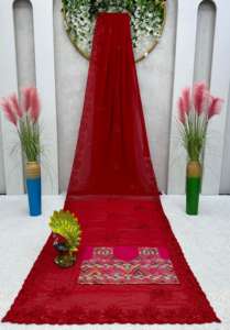 Beautiful Designer Saree With <b>Thread</b> & Sequence Work - Product Image 5