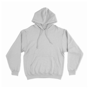 Sudadera con Capucha Gris para Hombre, 100% Algodón Felpa, Corte Regular, Informal, con Bolsillo, para Otoño - Product Image 1