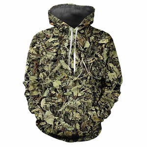 Sweat à capuche de chasse d'hiver pour l'extérieur, veste camouflage, imprimé biomimétique jungle, doublure en polaire pour la chasse aux oiseaux aquatiques et en terrain découvert - Product Image 1