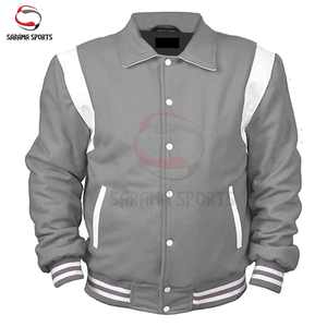 Blouson universitaire personnalisable pour hommes, femmes et jeunes – Bomber décontracté style Letterman avec logo et texte personnalisables - Product Image 1