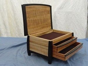 กล่องของขวัญไม้ขัดเงาแบบทันสมัยกล่องเครื่องประดับกล่องเครื่องสำอางสำหรับตกแต่งคริสต์มาส - Product Image 2