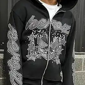 Venta caliente de los hombres Slim Fit Chándal Diseño personalizado con cremallera cómoda Cuello con capucha Patrón sólido para el entrenamiento de invierno - Product Image 5