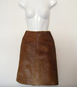 Jupes plissées taille haute pour femmes cuir de vachette Satin couleurs unies grandes tailles cuir de vachette Satin couleur unie 2025 - Product Image 3