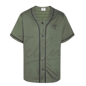 Camiseta de Béisbol Estampada de Manga Corta para Hombre al Por Mayor al Mejor Precio - Nombre y Número del Equipo Personalizados 100% Poliéster - Product Image 4