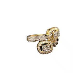 Anillo de diseño de Arte de oro amarillo de 14K, anillo de bodas para mujer, joyería de último diseño, anillo de boda infinito - Product Image 2