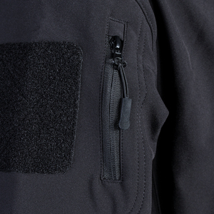 Nouvel arrivage de veste softshell à manches longues avec capuche tissu en toile respirant style fermeture éclair pour les saisons de printemps automne hiver - Product Image 4