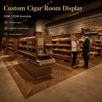Humidor Modulaire, Salon à Cigares, Système de Ventilation pour Chambre à Cigares, Système d'Humidification pour Chambre à Cigares, Service de Projet Clé en Main pour Magasin de Tabac