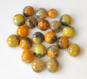 Natural Bumblebee Jasper Round Cabochon 5mm - Loose Bumblebee Jasper Calidad superior - Product Image 1