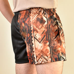 Venta al por mayor de pantalones cortos de rugby de su propio diseño personalizado unisex en blanco 100% poliéster pantalones cortos de rugby - Product Image 4