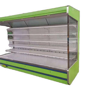 Réfrigérateur à affichage mural de type ouvert <span class=keywords><strong>Vitrine</strong></span> de boissons froides multi-étages avec refroidissement par air pour le stockage des bouteilles - Product Image 4