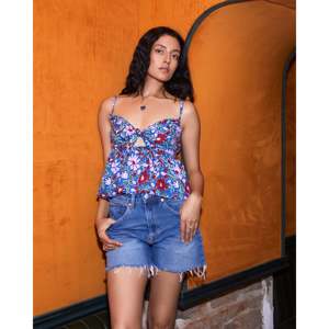 Camisola de punto transpirable para mujer, estilo casual y lindo, con estampado decorativo, talla única, para verano - Product Image 5
