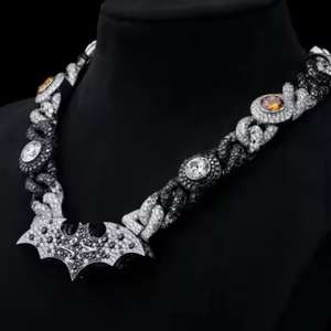 Pendentif en diamant Moissanite entièrement serti de luxe, D VVS, testeur de diamant serti, argent sterling élégant pour les fêtes hip-hop - Product Image 2