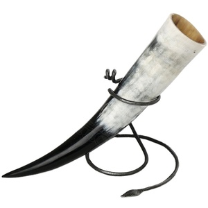 Standard Viking Horn Wooden <b>Stand</b> for <b>Drinking</b> Beer Coffee Water for Home Hotel Party Wedding Best Quality Wholesaler - Product Image 1
