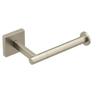 Porte-papier toilette et porte-serviettes en métal noir élégant à fixer au mur pour la salle de bain et les toilettes à domicile, utilisation de nettoyage, porte-rouleau - Product Image 4