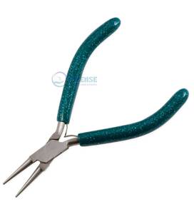 คีมหนีบจมูกกลิตเตอร์สำหรับ5in มืออาชีพเครื่องมือทำเครื่องประดับสเตนเลสสตีลห่อด้วยลวดประดับด้วยลูกปัดสำหรับงานฝีมือแบบ DIY ขายส่งแบบเข้มข้น - Product Image 1