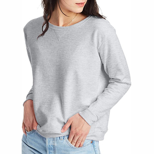 Sudaderas de Cuello Redondo para Mujer, Manga Larga, Logotipo Personalizado en la Parte Delantera, Secado Rápido, Transpirables, de Poliéster/Algodón, Casuales - Product Image 5