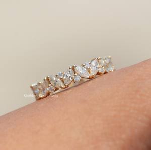 Anillo de Lujo Estilo Vintage con Circonita, Plata de Ley 925 Chapada en Oro, para Mujer, Boda, Compromiso, Aniversario, Fiesta, Moda Clásica - Product Image 3