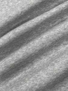 Everyday Light Grey Mujer Impreso 100% Algodón Transpirable Antiarrugas Fleece Pullover Hoodie Soft Cozy Autumn Streetwear - Product Image 4