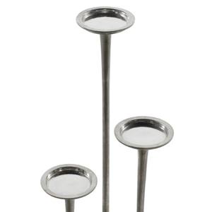 Dec Mode Silver Aluminum <b>Tall</b> <b>Candle</b> <b>Holder</b> Modern Aluminum Tabletop Langley Street or Deco Aluminum <b>Tall</b> <b>Candle</b> <b>Holder</b> - Product Image 3