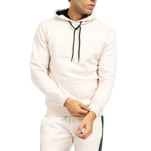 เสื้อฮู้ดสวมหัวโอเวอร์ไซส์ของผู้ชายผ้าคอตตอนโอเวอร์ไซส์งานตามสั่งเสื้อผ้าแนวสตรีทแฟชั่นผ้า100% ปักสำหรับฤดูหนาว - Product Image 1