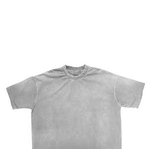 T-shirt Homme Streetwear Vintage Délavé Effet Usé Acide, Coupe Classique, Logo Imprimé Personnalisé, 100% Coton - Product Image 2