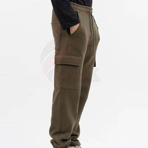 Marque privée Pantalons cargo pour hommes à vendre Pantalons cargo pour hommes de couleur unie Pantalons cargo multi-poches - Product Image 4