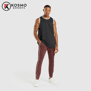 กางเกงวอร์มสำหรับวิ่งออกกำลังกายเล่นกีฬาแบบลำลองสำหรับผู้ชายชุดออกกำลังกายเข้ายิมแบบสูงออกแบบโลโก้ได้เอง - Product Image 4