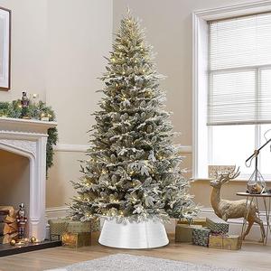 Collier d'arbre de Noël en métal Couverture de base décorative de Noël pour jupe d'arbre de Noël Make Home & Festival belle - Product Image 6