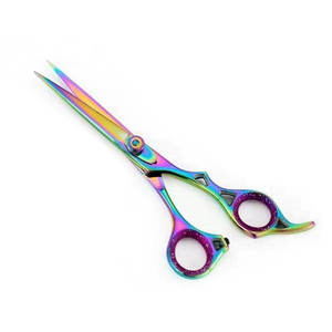 ชุดกรรไกรตัดผมระดับมืออาชีพ 6.5 นิ้ว สำหรับร้านเสริมสวย สีเงิน ทำจากสแตนเลส ใบมีดโค้ง ปลายแหลมคม รุ่น 2026 - Product Image 4