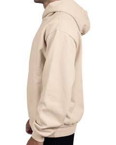 Sudadera con capucha de marfil en blanco de peso pesado personalizada de primera calidad, ropa de calle Unisex, jersey liso, sudadera con bolsillo de canguro, forro polar grueso OEM - Product Image 3