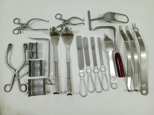 Ensemble de laparotomie de base de haute qualité, instruments orthopédiques manuels en acier inoxydable de classe II, réutilisables, ensemble de 22 pièces, approuvé CE - Product Image 3