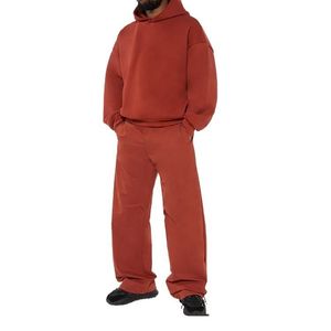 Survêtements d'hiver personnalisés, vêtements de sport deux pièces, 100% coton polaire, séchage rapide, ensemble jogging et sweat-shirt unisexe - Product Image 5