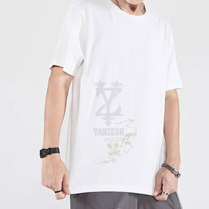 Camisetas Deportivas Ligeras y Transpirables de Secado Rápido para Hombre, Manga Corta, 220g, Estilo Holgado, Tejido Liso Teñido - Product Image 3