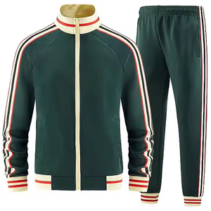 Haute qualité hommes vêtements usine bouffée impression épais coton noir uni vierge polaire dessiner chaîne pantalons de survêtement et survêtement ensemble - Product Image 5