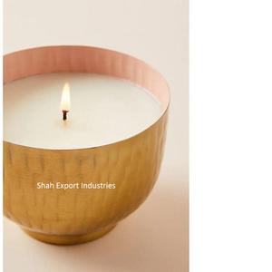 โหลเทียนโลหะรูปทรงกลมสำหรับใช้ในบ้านและงานแต่งงานโถเทียนเหล็กสำหรับตกแต่งโต๊ะมีหลายสี - Product Image 4