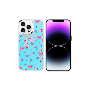 เคสซิลิโคนป้องกันหรูหราลายผีเสื้อสำหรับไอโฟน 14 โปรแม็กซ์ 5G กันกระแทกสำหรับการออกแบบถุงลมนิรภัยมีสไตล์'อิน' เทคโน - Product Image 1