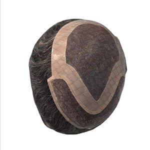 Peluca de Cabello Humano Taz Hair BD, Ondulado, Prótesis Capilar, 100% Cabello Remy Chino, con Frente de Encaje y Base Mono - Product Image 4