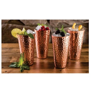 แก้วทองแดงทุบอินเดียของแท้แก้วทัมเบลอร์ทันสมัยแก้วน้ำผลไม้แก้วสำหรับดื่ม - Product Image 1
