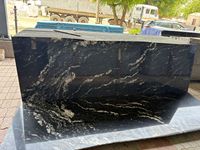 Dalle de comptoir de cuisine en granit indien poli gris argenté, écologique, vente en gros d'usine, revêtement mural et pavage pour bâtiments, Inde