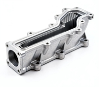 CNC Billet Water Neck Block EA837 3.0T Kendaraan Supercharged Penutup Seal Utama Depan Baja Tahan Karat Pemesinan Aluminium Kustom