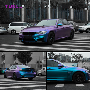 <span class=keywords><strong>Film</strong></span> vinyle pour carrosserie, sans bulles, haute élasticité, changement de couleur de véhicule, films pour voiture en PET pour l'habillage complet de voiture et de SUV - Product Image 4