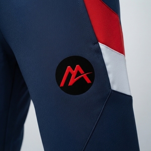 Conjunto Deportivo Azul Marino para Hombre, Chaqueta Deportiva con Cierre Completo, Pantalones Jogger, Ropa Deportiva con Bloques de Color Rojo y Blanco, Ropa Deportiva para Entrenamiento, Gimnasio, Fitness - Product Image 6
