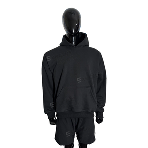 Sudadera con capucha de gran tamaño para hombre de alta calidad, 100% de algodón, diseño básico informal, hombro caído de peso pesado, personalizado para estampado de soplo con capucha - Product Image 1